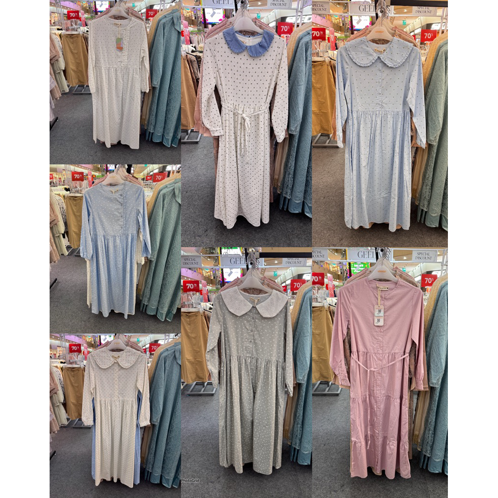 ULTRAVIOLET - SALE Dress Gamis Wanita (S-L)