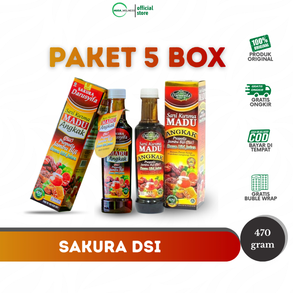 MADU ANGKAK DARUSYIFA-paket reseller madu angkak darusyifa 470gram original sakura darusyifa