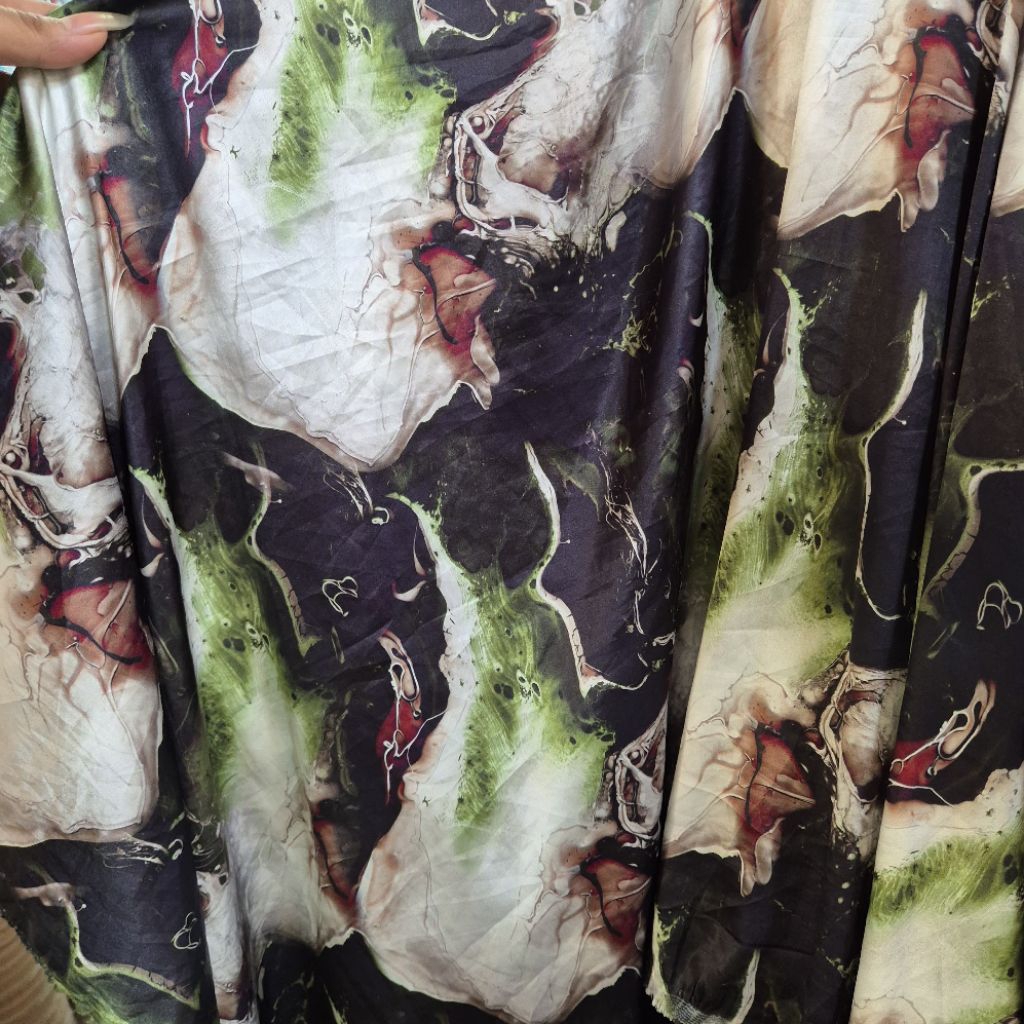 kain silk motif - Armani silk motif abstrak || harga tertera 0, 5m