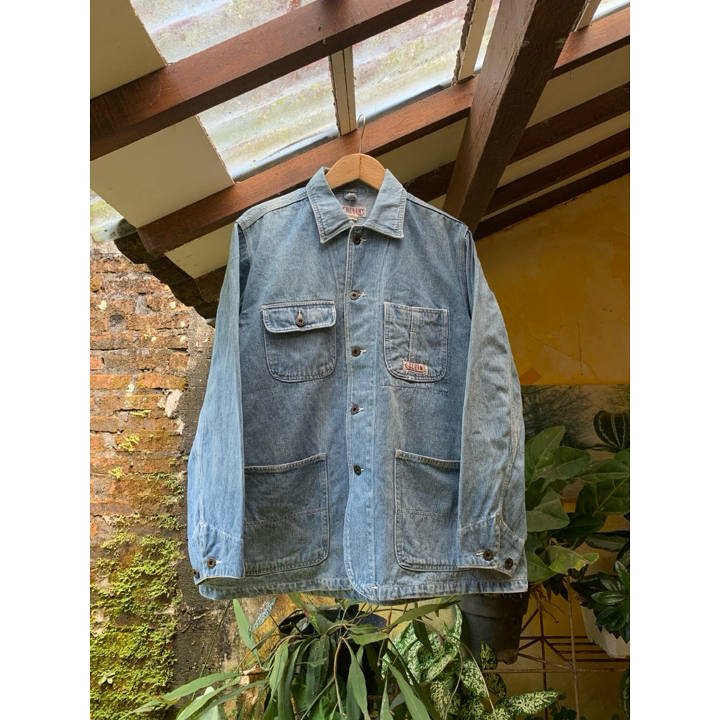 COLLINS CHORE JACKET VINTAGE PARKA DENIM JEANS