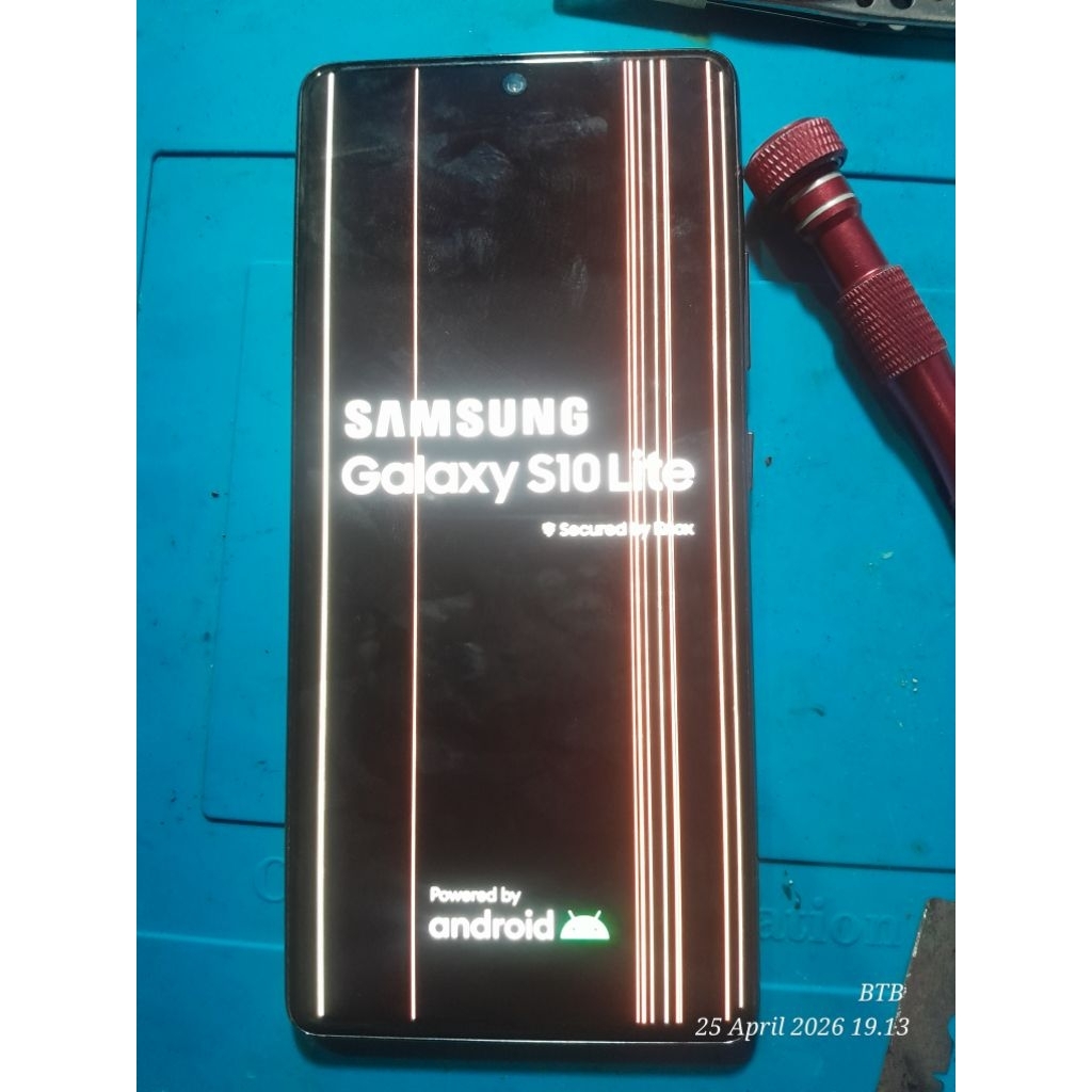 LCD plus frame samsung s 10 Lite Ory Copotan Minus sesuai foto