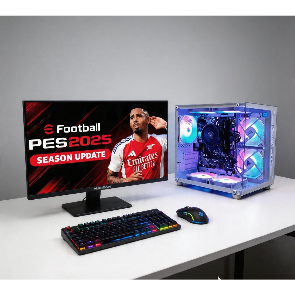 PC GAMING FULLSET RYZEN 7 - RAM 16GB - VGA GTX 1650 DDR6 - MONITOR 24 INC