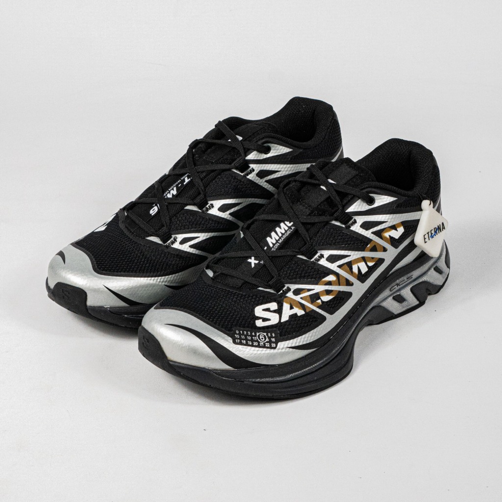 Sepatu Salomon XT MM6 Maison Margiela Black Silver Phantom Outdoor Trail Running Sneakers Unisex Sep