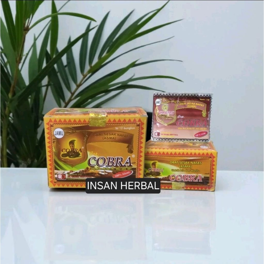 jamu Cobra sesak nafas dan asma 1pack isi 12 sachet