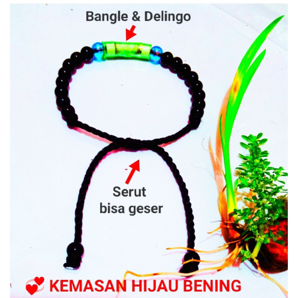 gelang bangle Delingo asli model serut