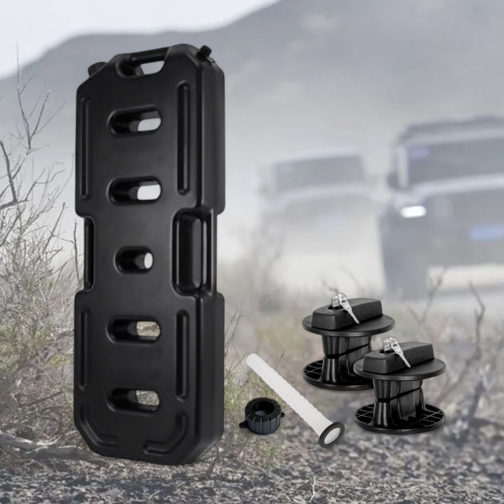 Jerigen Long Haul 20 Liter Hitam + 2 Bracket Kunci - Jerigen Offroad