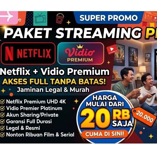paket Netflix premium-full hd-garansi tanpa batas