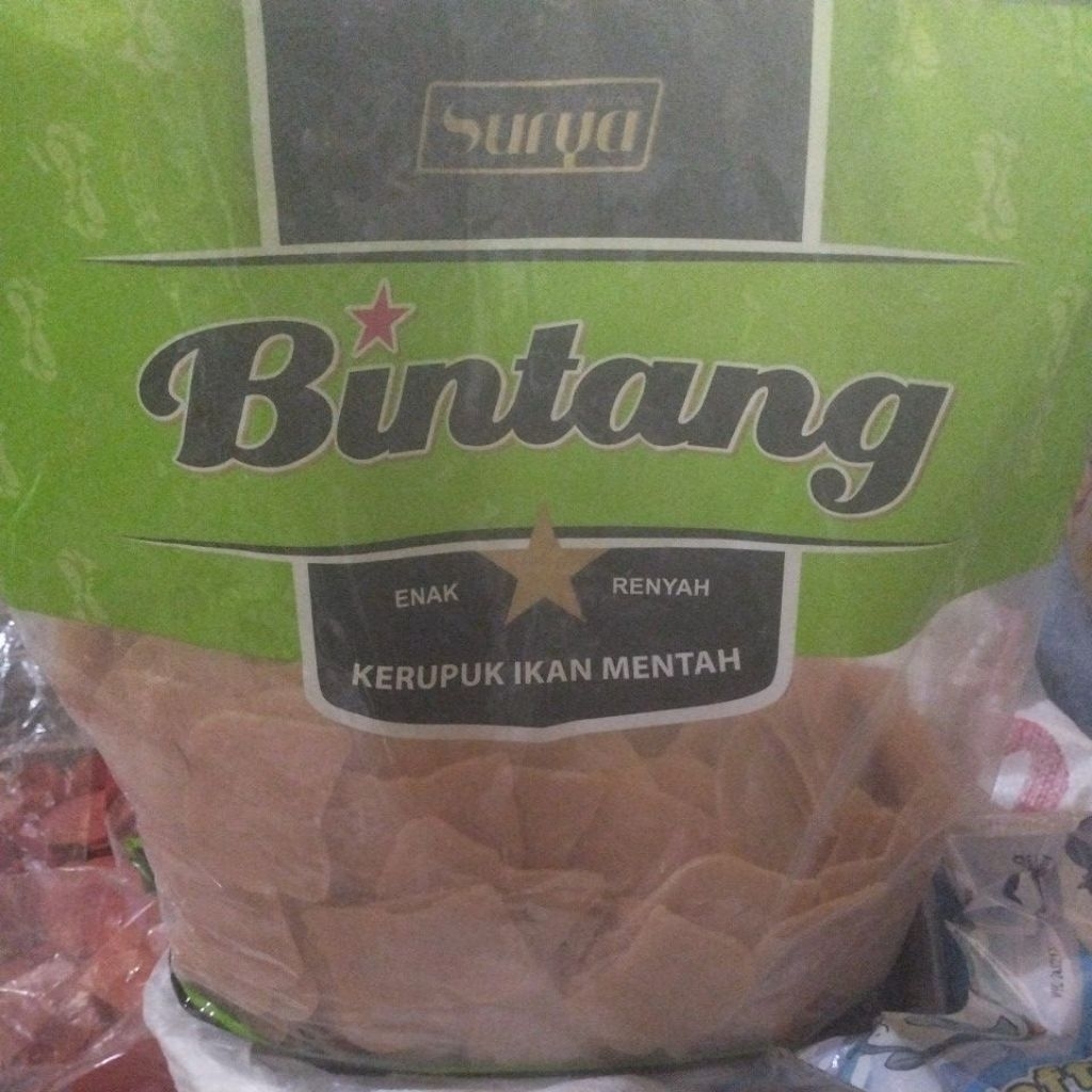 Krupuk udang merk bintang 1 ball