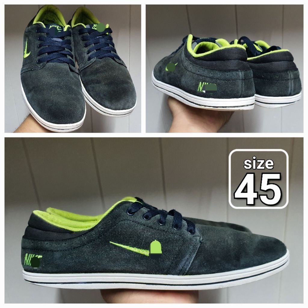 Sepatu Casual low skate suede size 45 Seken 2nd shoes