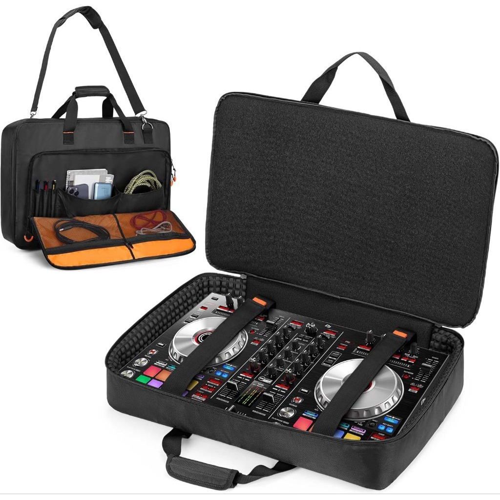 tas mixer pioner tas slempang tas pioner DDJSR/SR2/REV1 denon mc4000 mixtrack platinum bahan tas ber