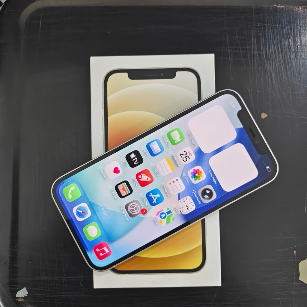 Iphone 12 128gb second resmi ex ibox fullset original termurah