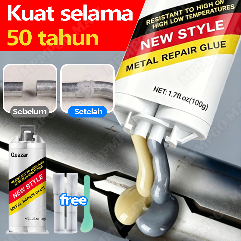 lem besi super kuat tahan panas 100g perekat logam kuat lem metal perbaikan lem besi kuat serbaguna 