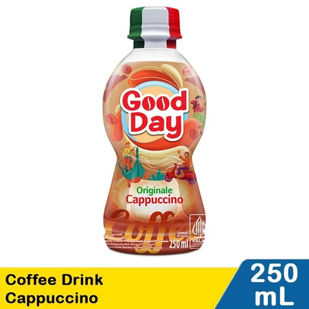 Drink Good Day Original Cappuccino Kemasan Botol 250 Ml Minuman Instan Kopi Good Day