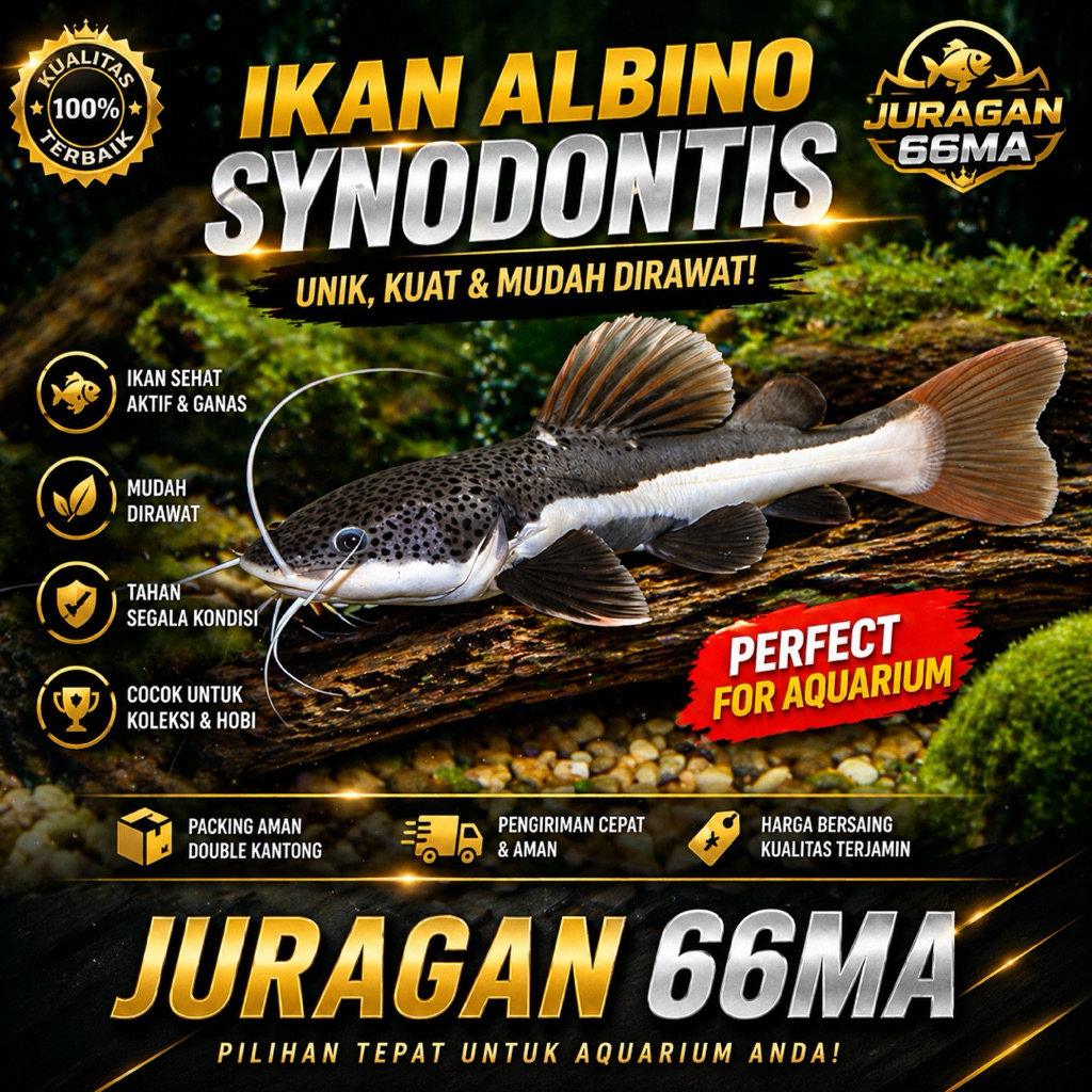RTC Ikan Hias Aquarium Unik | Red Tail Catfish Aktif & Mudah Dirawat | Terlaris