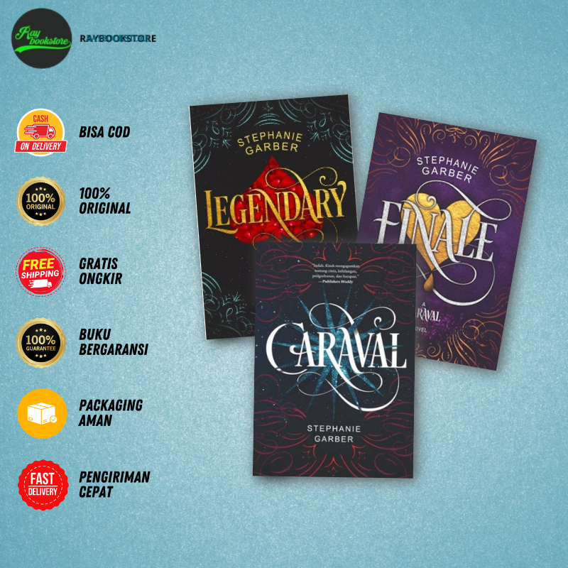 Novel Caraval #1 , Caraval #2: Legendary , Caraval #3 : Finale by Stephanie Garber - Noura Books Pub