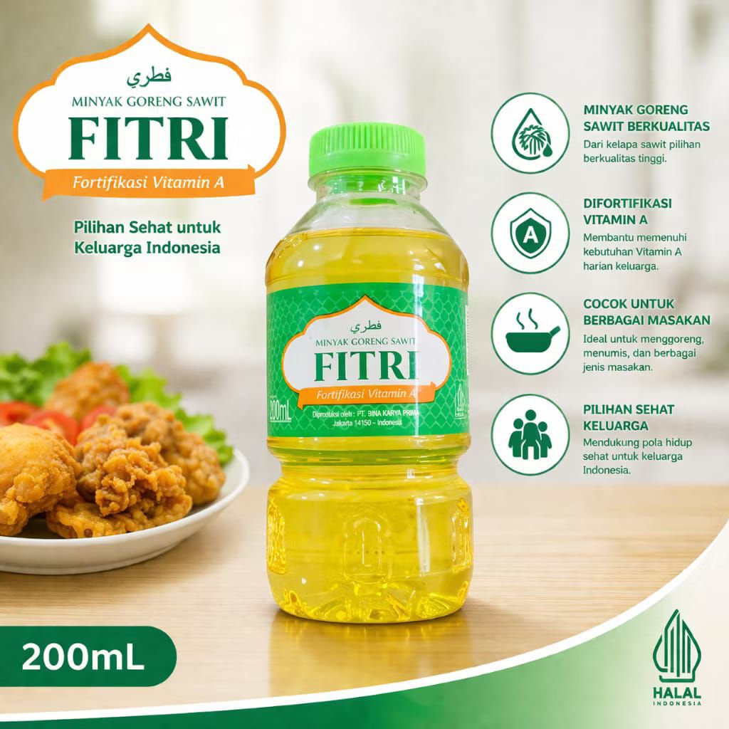 MINYAK GORENG FITRI 200 ML / MINYAK GORENG BOTOL