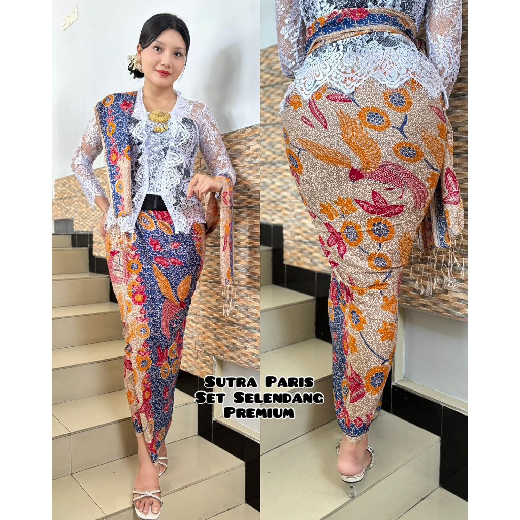 kain bali sutra paris batik selendang super premium