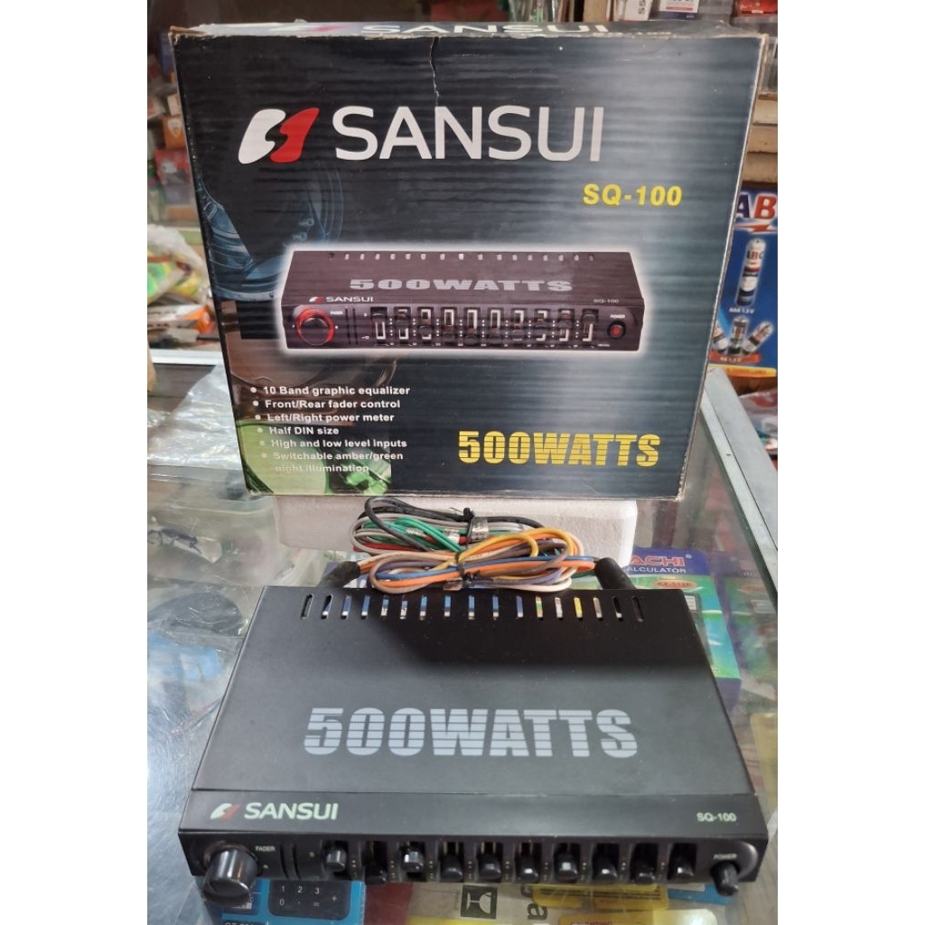 sansui equalizer mobil 500watts SQ-100