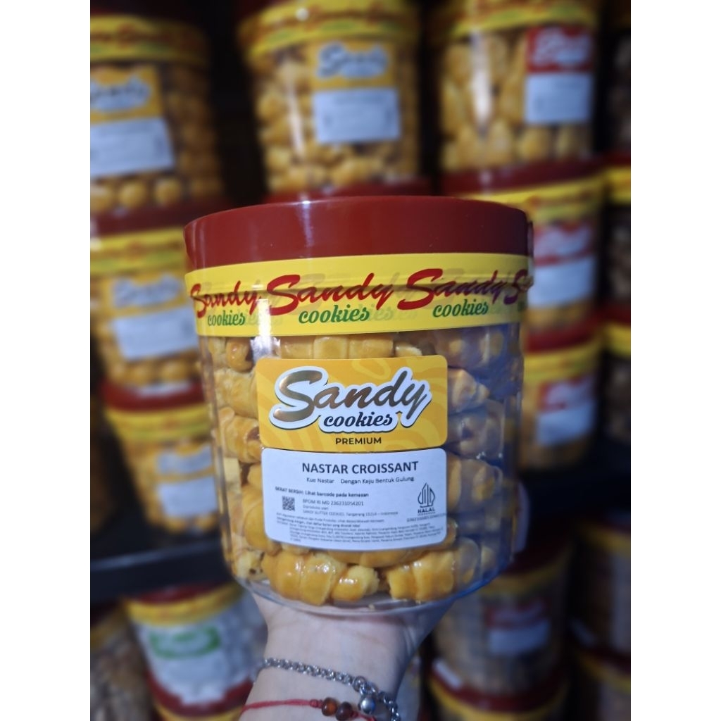Nastar Croissant Premium toples mini sandy cookies
