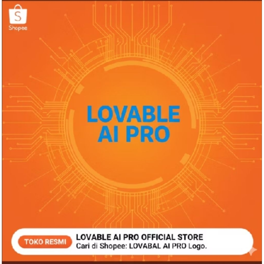 Lovable AI Pro 1 Bulan 25 Kredit | Private Account | AI Coding Web App Tools Premium
