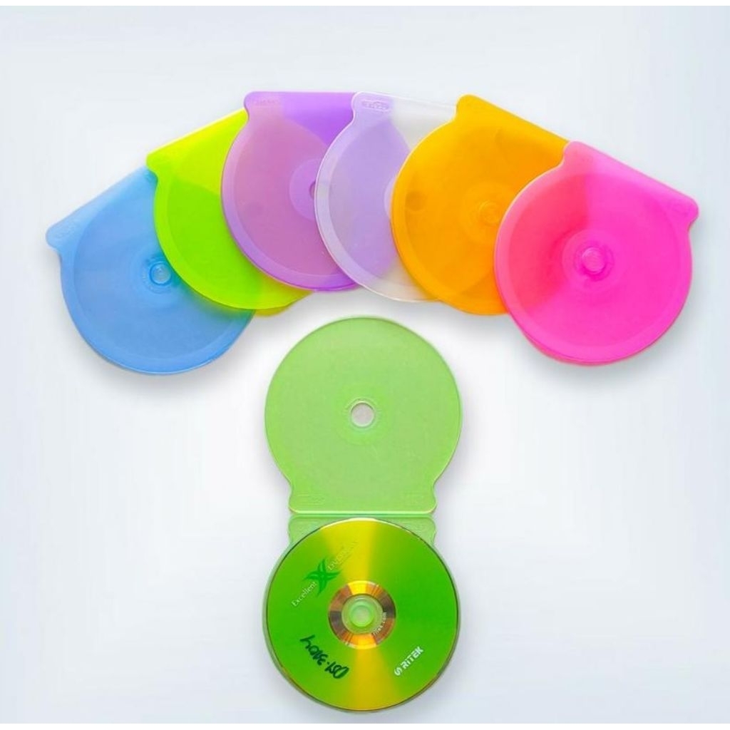 Tempat CD Bulat Polos Aneka Warna