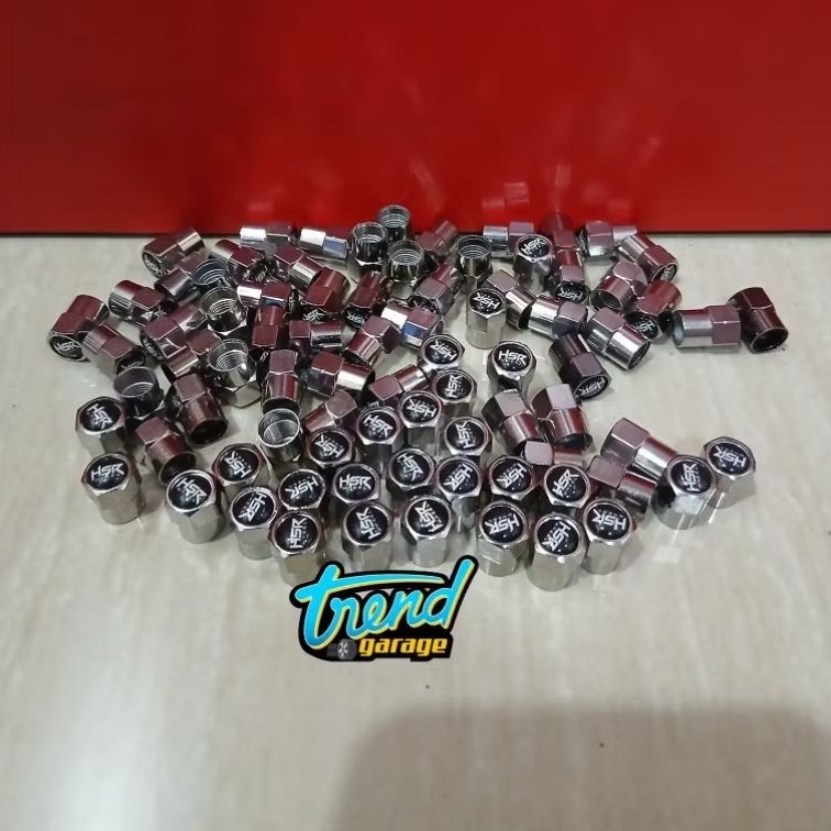 tutup pentil hsrwheel design hsr original chrome tampilan keren elegan di mobil/motor