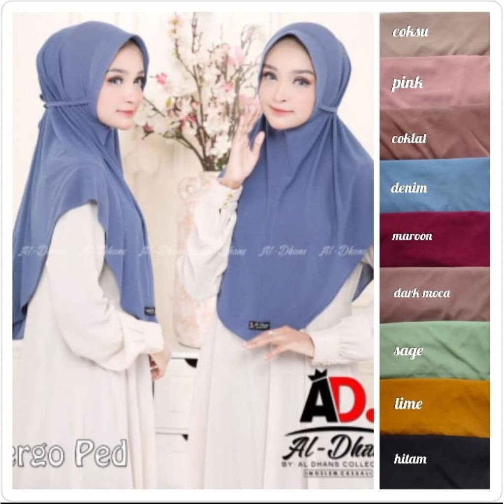 Hijab Instan Bergo Pad by Al dhans