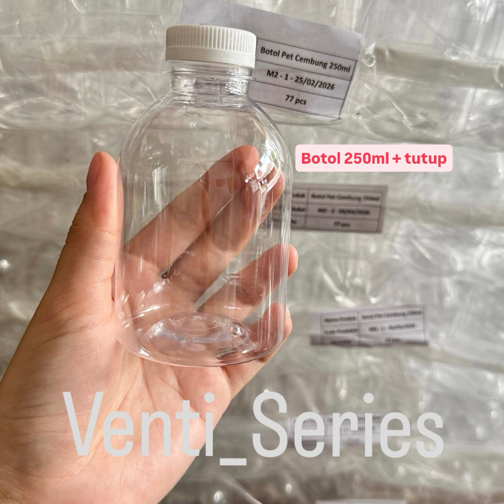 Botol Plastik 250ml / Botol 250ml / Botol jamu / Botol Minum Plastik