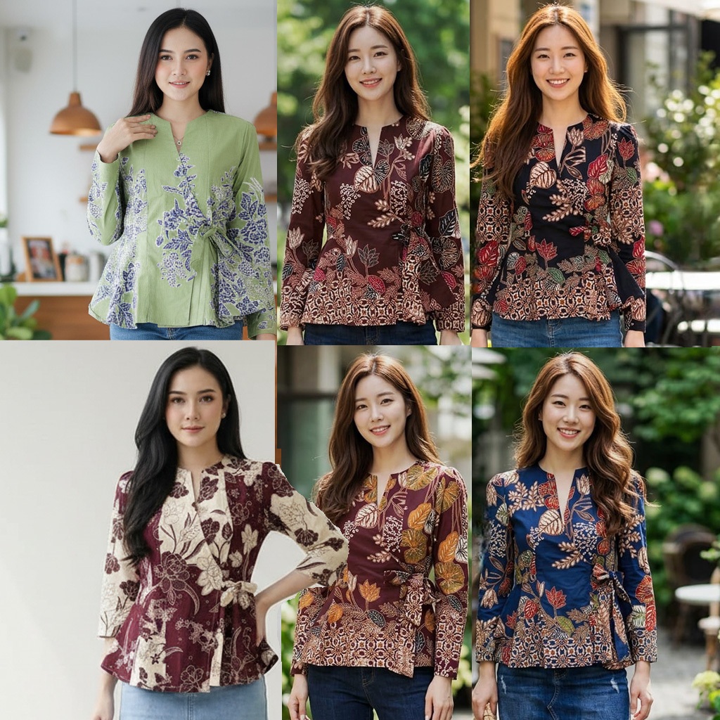 Atasan Batik Wanita - Batik Blazer - Batik Kantor Theodore 117