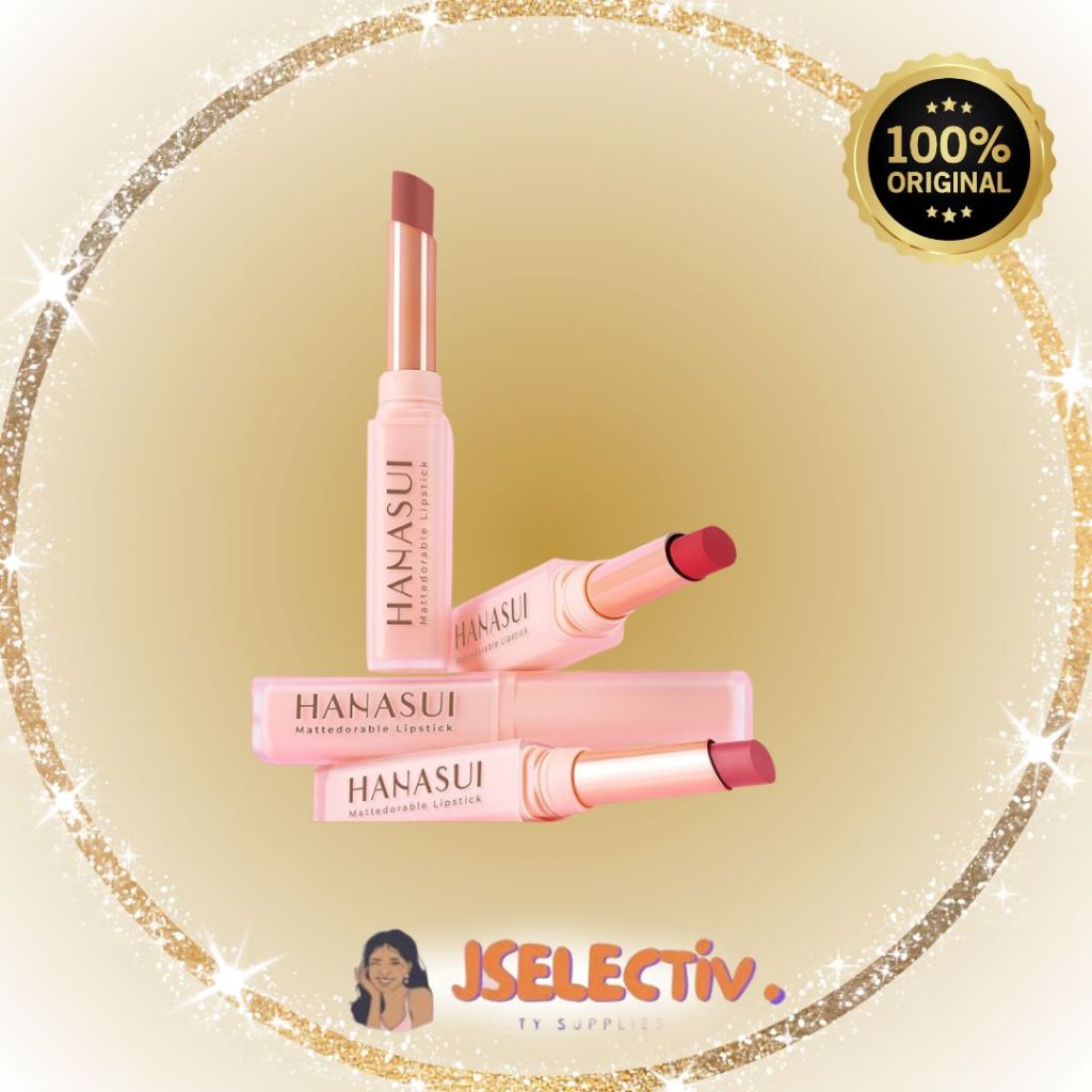 HANASUI LIPSTICK - MATTEDORABLE // JSELECTIV X JHON KOSMETIK // Lipstik Batang HANASUI - ORI️ BPOM C