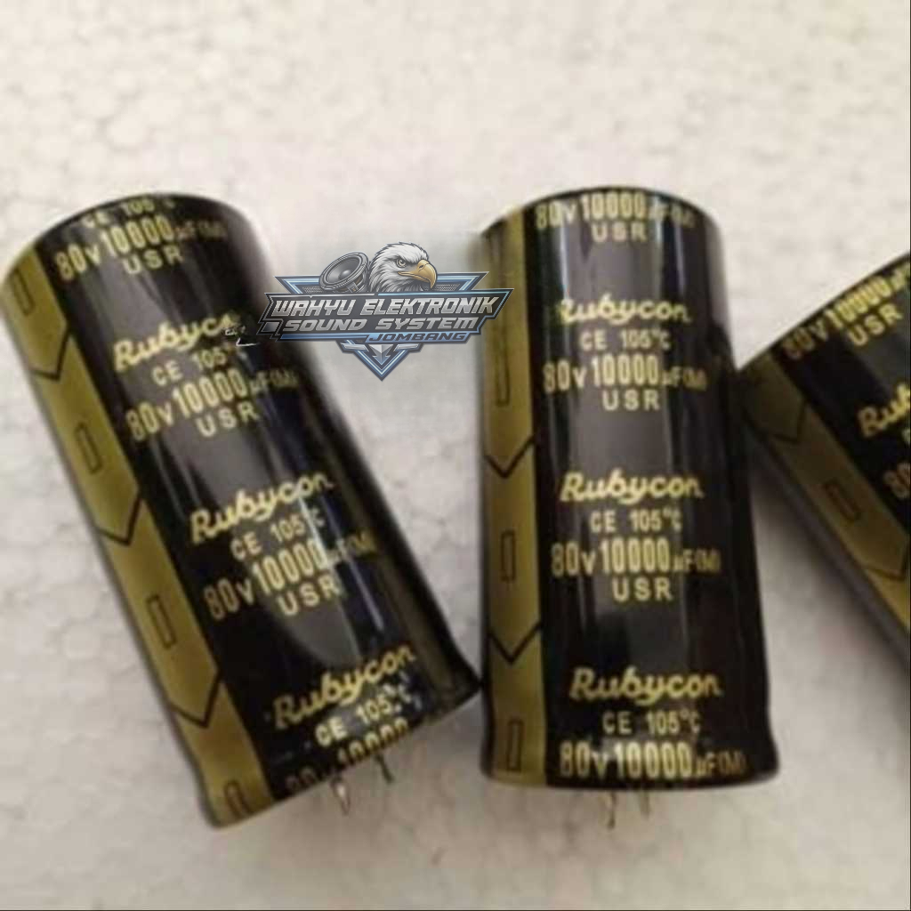 Elco Rubycon Hitam USR 80v 10000uf / Elko Original