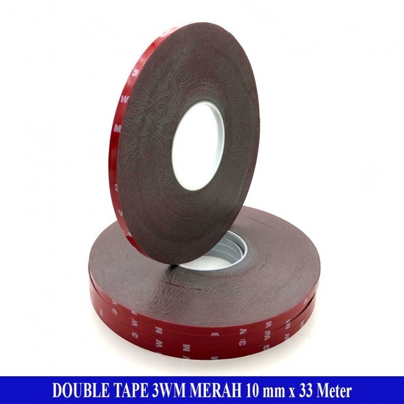 Double Tape Merah FE Foam Perekat Lem Bolak Balik Double Tape 3M