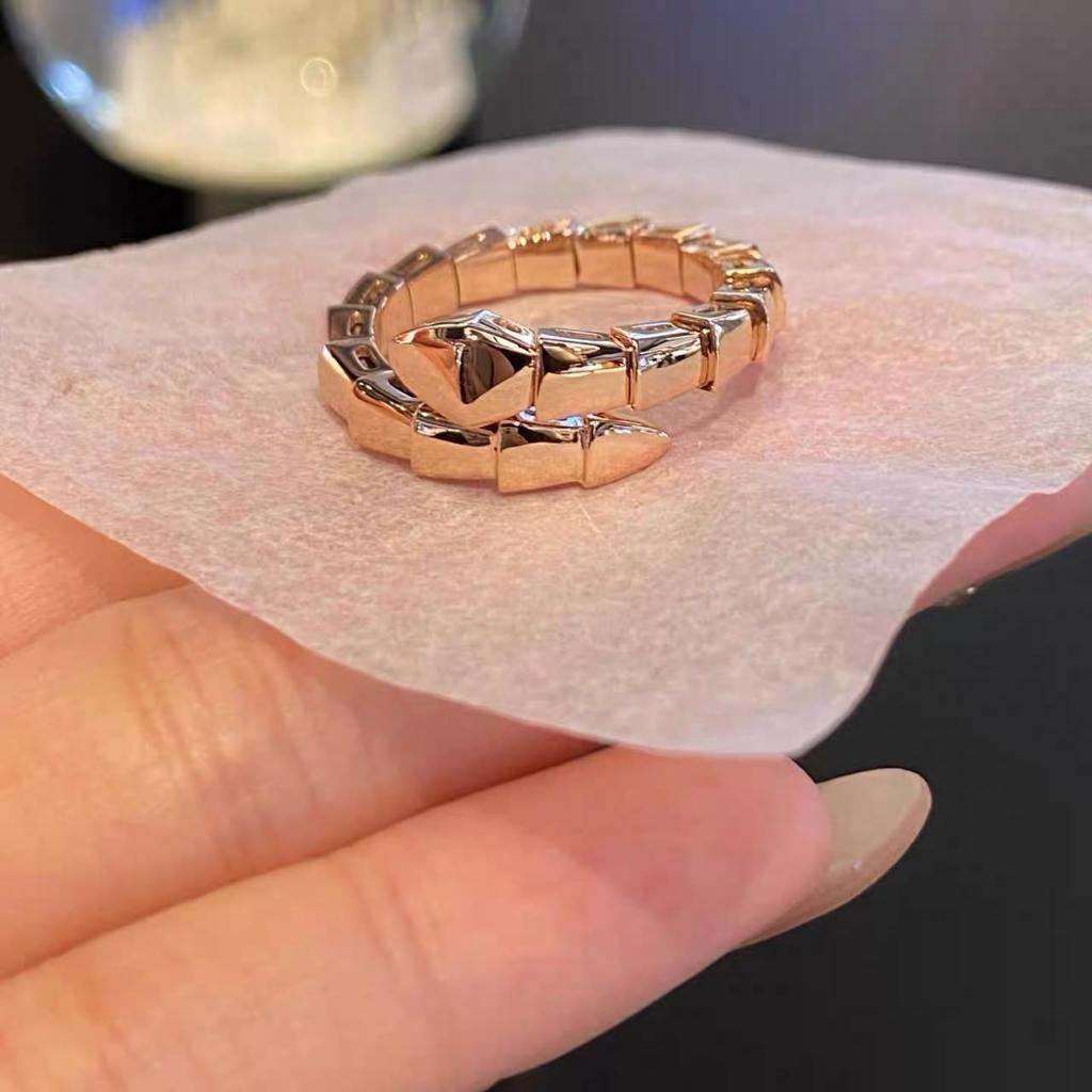 Cincin Wanita Ular BVL Polos Aksesoris Titanium TT59
