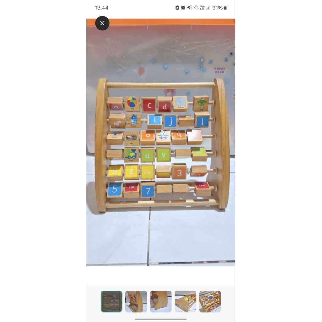preloved mainan kayu merk elc