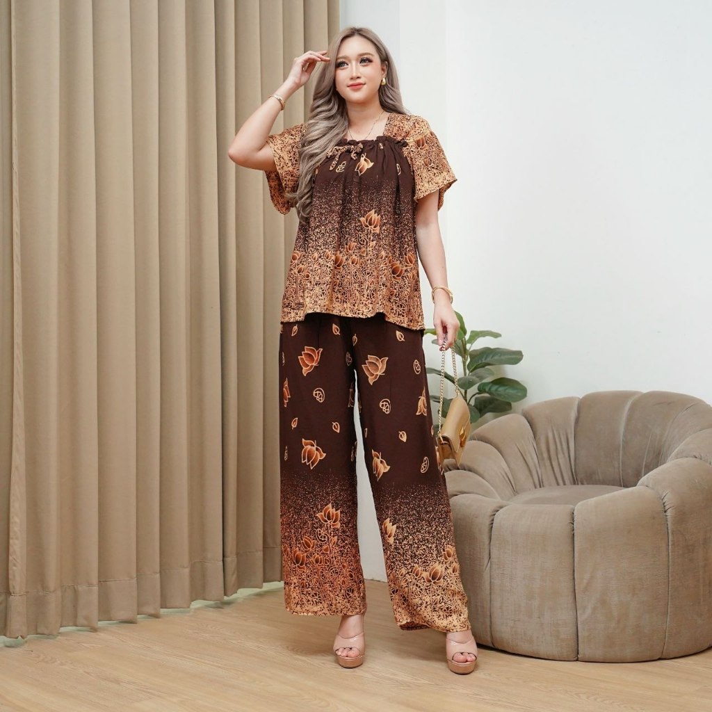 Setelan Fuji Wanita Rayon Premium - Nyaman, Adem, Busui Friendly