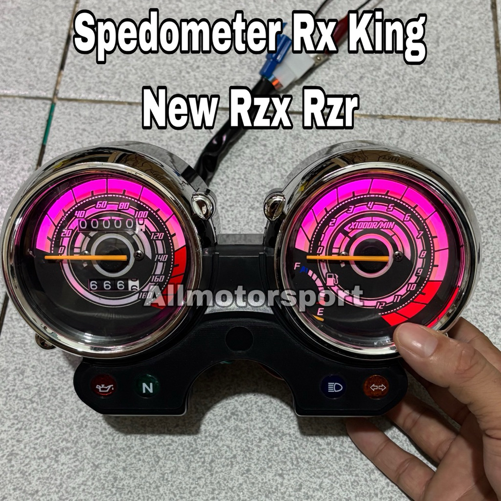 Spedometer kilometer spido Custom lampu Led Rx King New Rx king 125 Rzx Rzr 2001-2005 spedometer Led