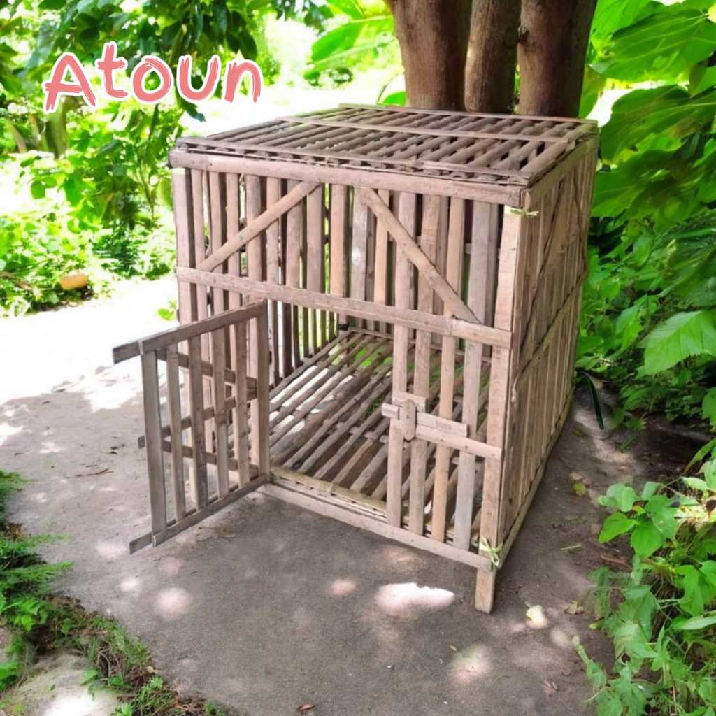kandang ayam  bambu kandang ayam ukuran 50x50 cm / kandang bambu/kandang ayam kampung