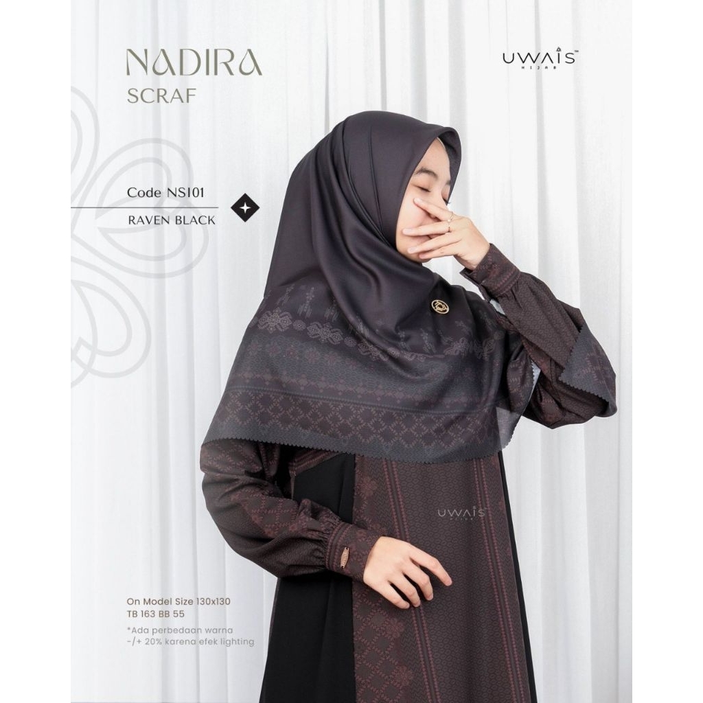 Hijab Segi Empat Nadira Scarf Mom Uwais Hijab