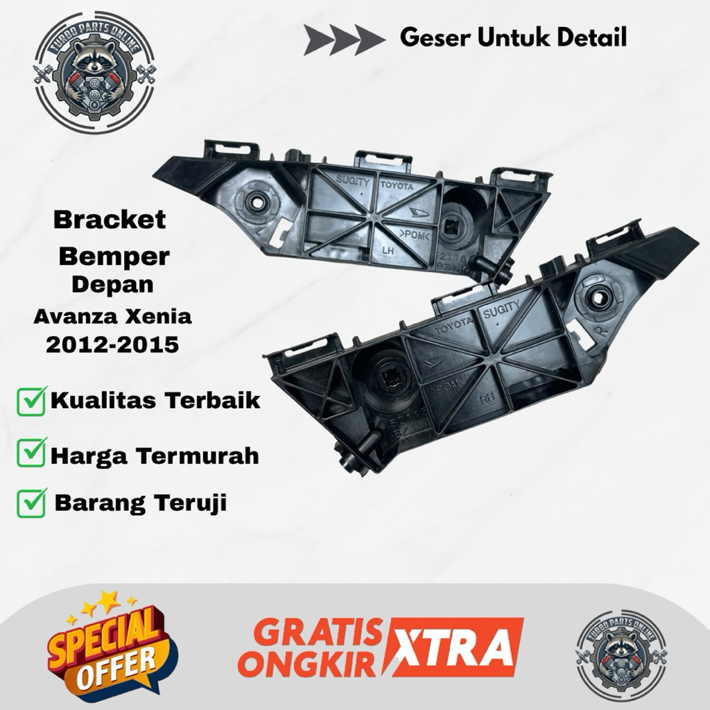 Bracket Bemper Depan Avanza Xenia 2012-2015