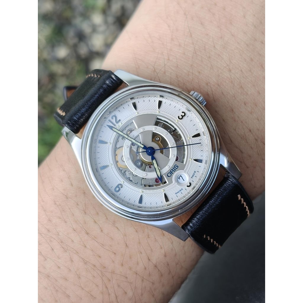 Oris Classic Skeleton Ref. 7481 second Vintage Watch/Dress Watch diameter 35mm "Jam Keanu Reeves"