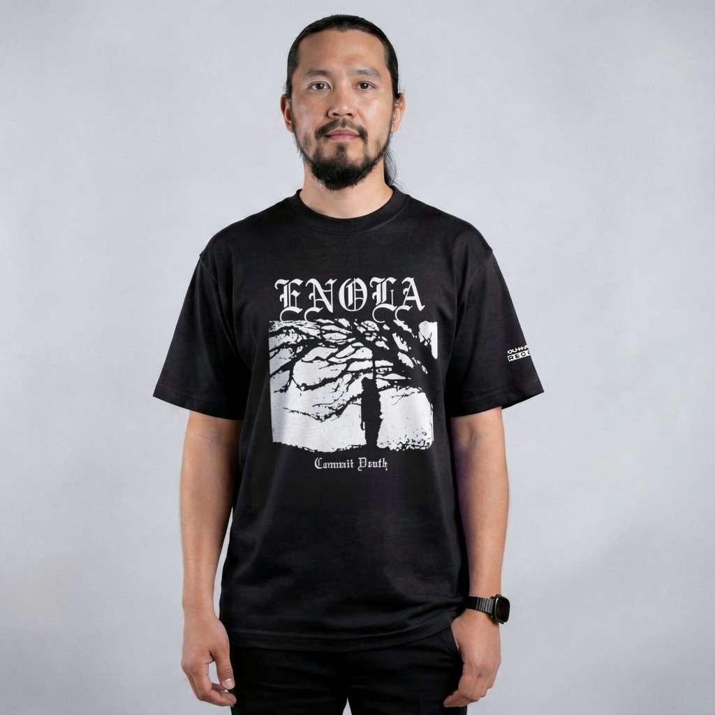 ORIGINAL T SHIRT ENOLA - COMMIT DEATH RELEASE BY OUTTASIGHT