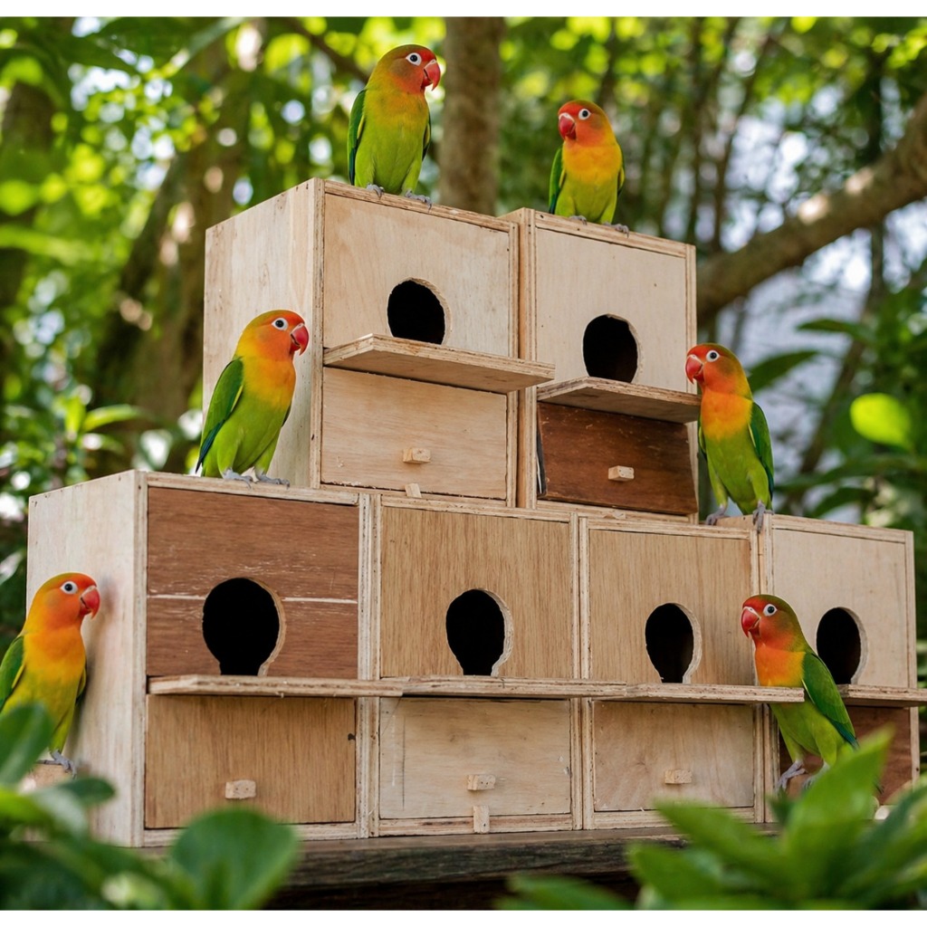 Glodok parkit love bird sarang burung lovebird tempat kawin Bentuk Kotak Untuk Peternak Burung