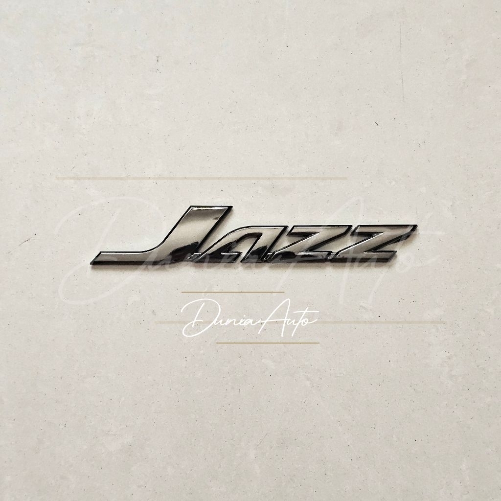 Emblem Logo Black Chrome Tulisan Jazz GE8