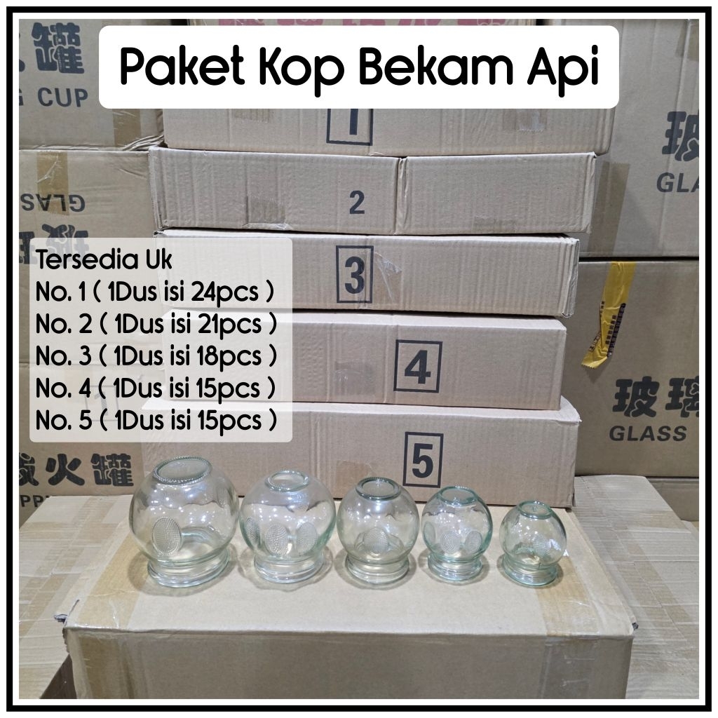 PAKET 1DUS ( 1KOTAK KECIL ) KOP BEKAM API / GELAS BEKAM API / CUP BEKAM API ( ALAT BEKAM API ) CUP B