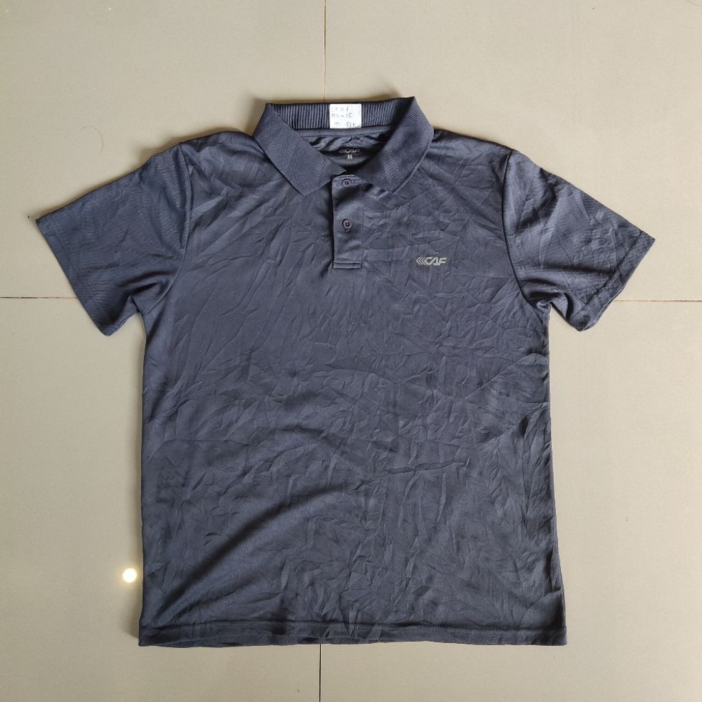 Kaos polo lecaf grey size M