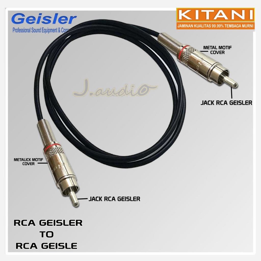 KITANI - Kabel head / kabel speaker terbaik RCA Geisler to RCA Geisler - WANG