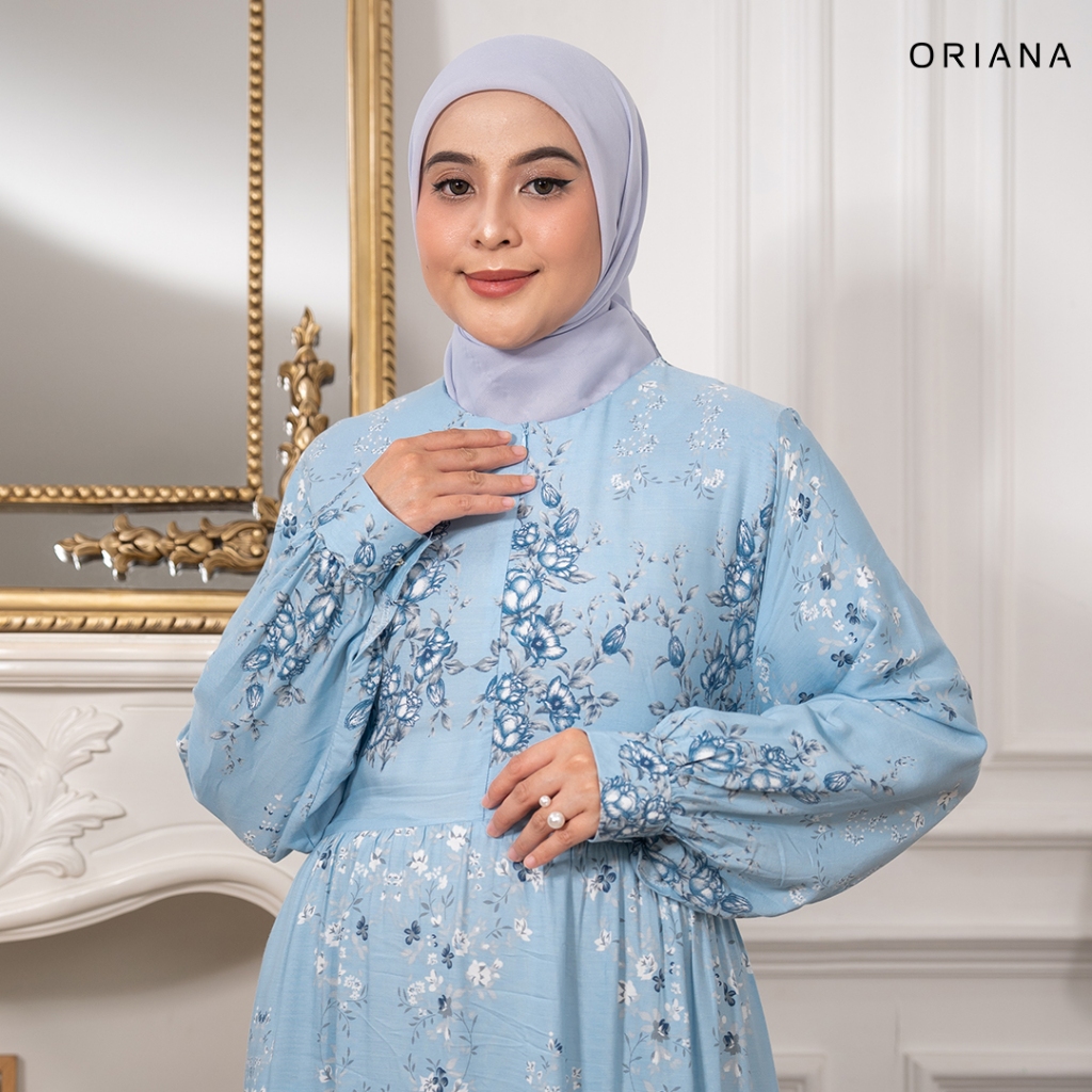 Oriana Homewear Daster Gamis Panjang Rayon Amberly Sizing | Daster Gamis kekinian cantik