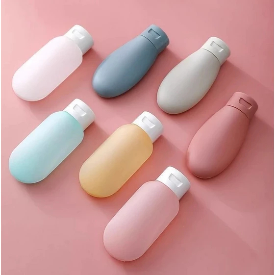 bestpromo [dunia] botol isi ulang sabun shampoo cair isi 60 ml / botol sabun mandi botol refill