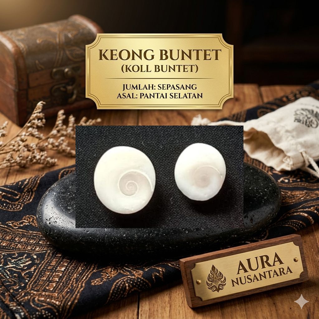 sepasang keong Buntet (kol Buntet) asli pantai selatan rough.26