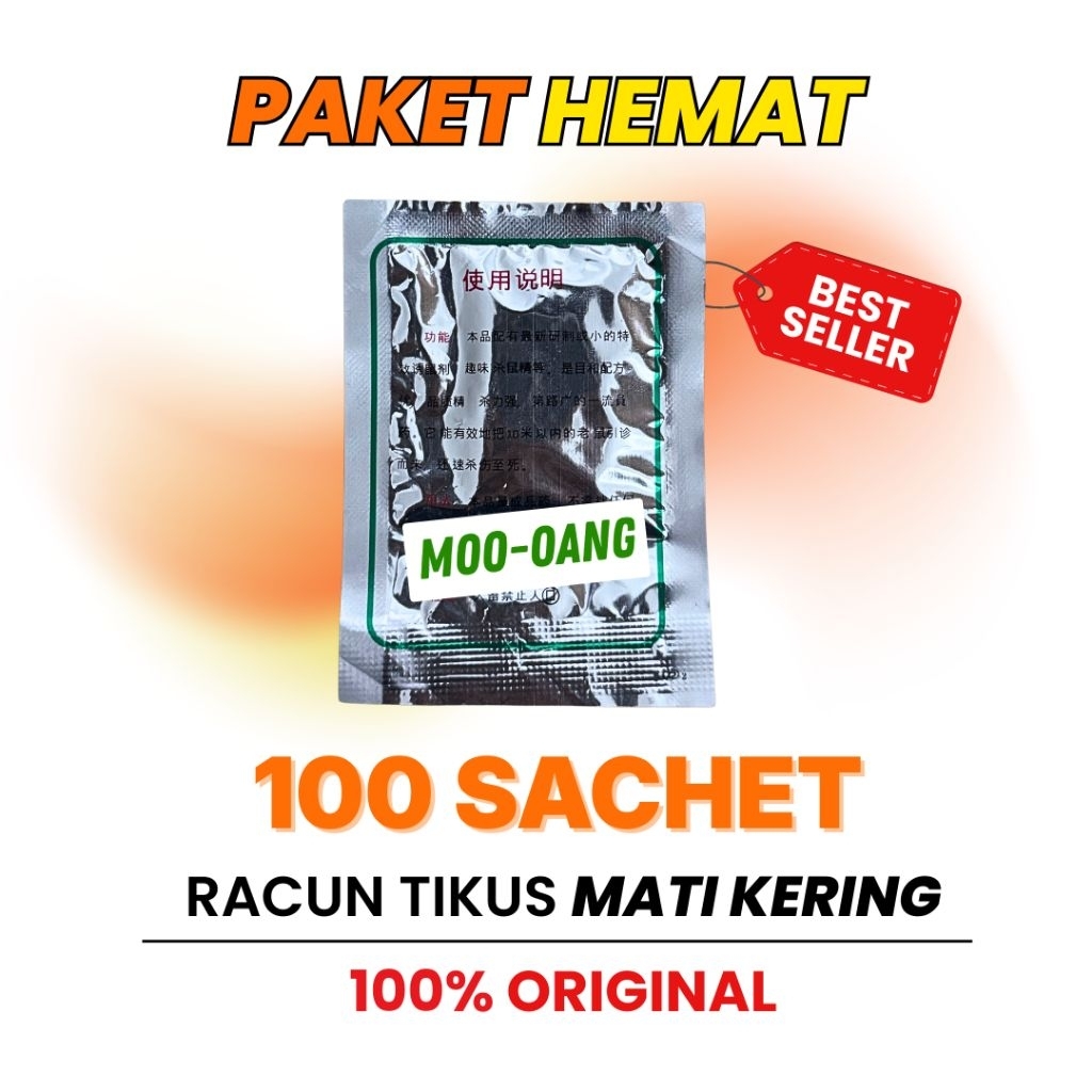 RACUN TIKUS BERAS MATI KERING 100 PCS